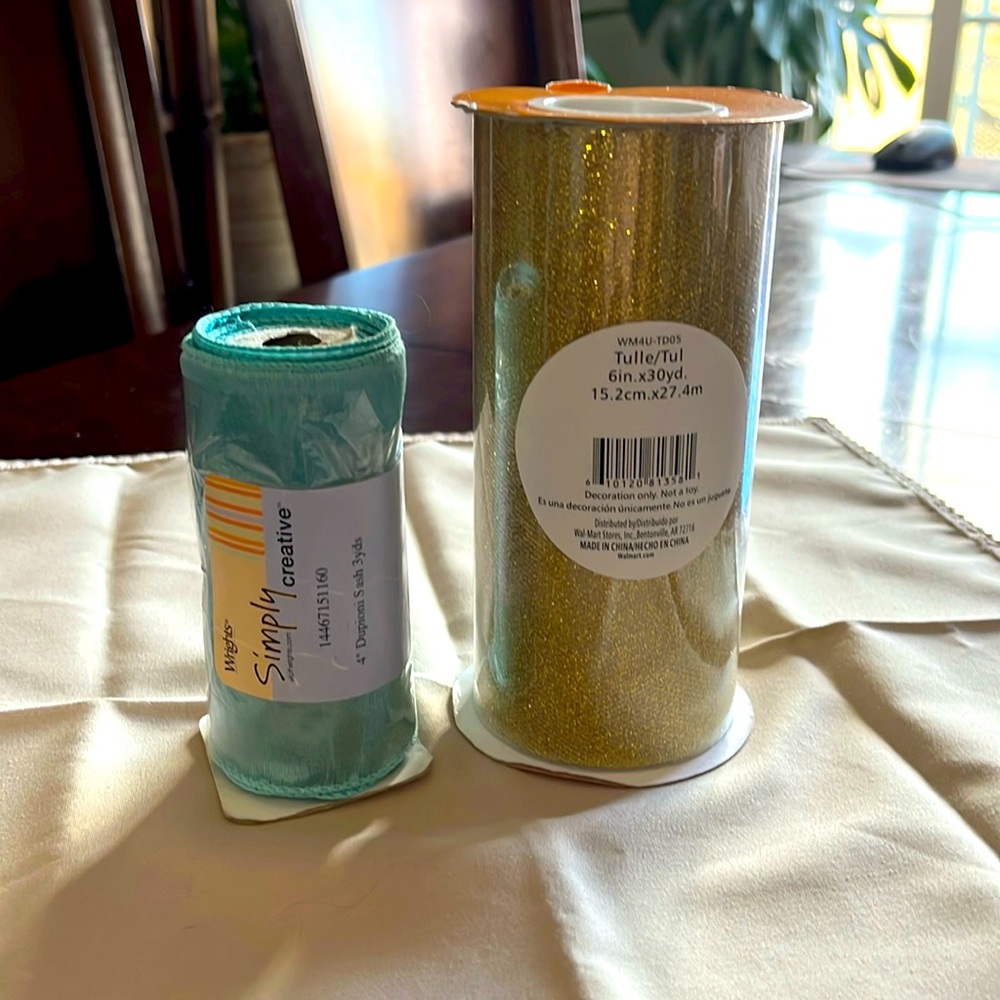 Brand New Tulle/Tulle & Wired Ribbon